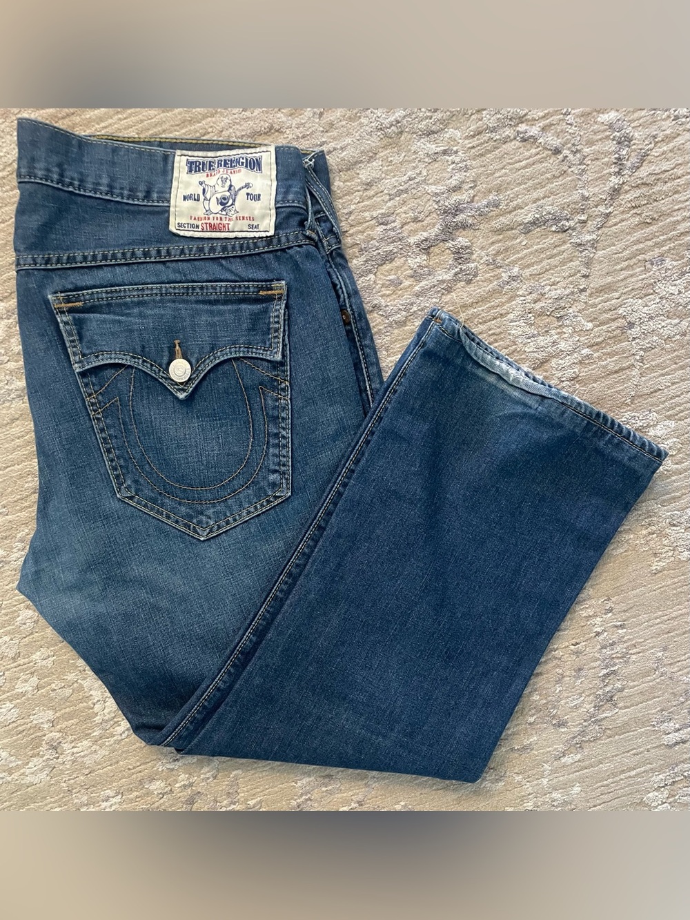 True Religion - all cotton blue jeans Size 40W x 28L